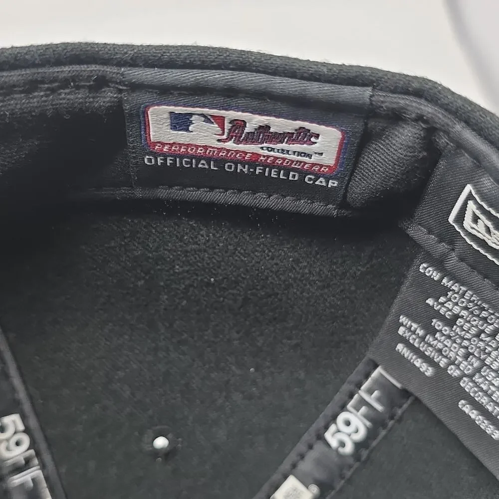 New Era 59FIFTY Colorado Rockies MLB Black Baseball Cap Size 7 1/2 - Picture 6 of 8